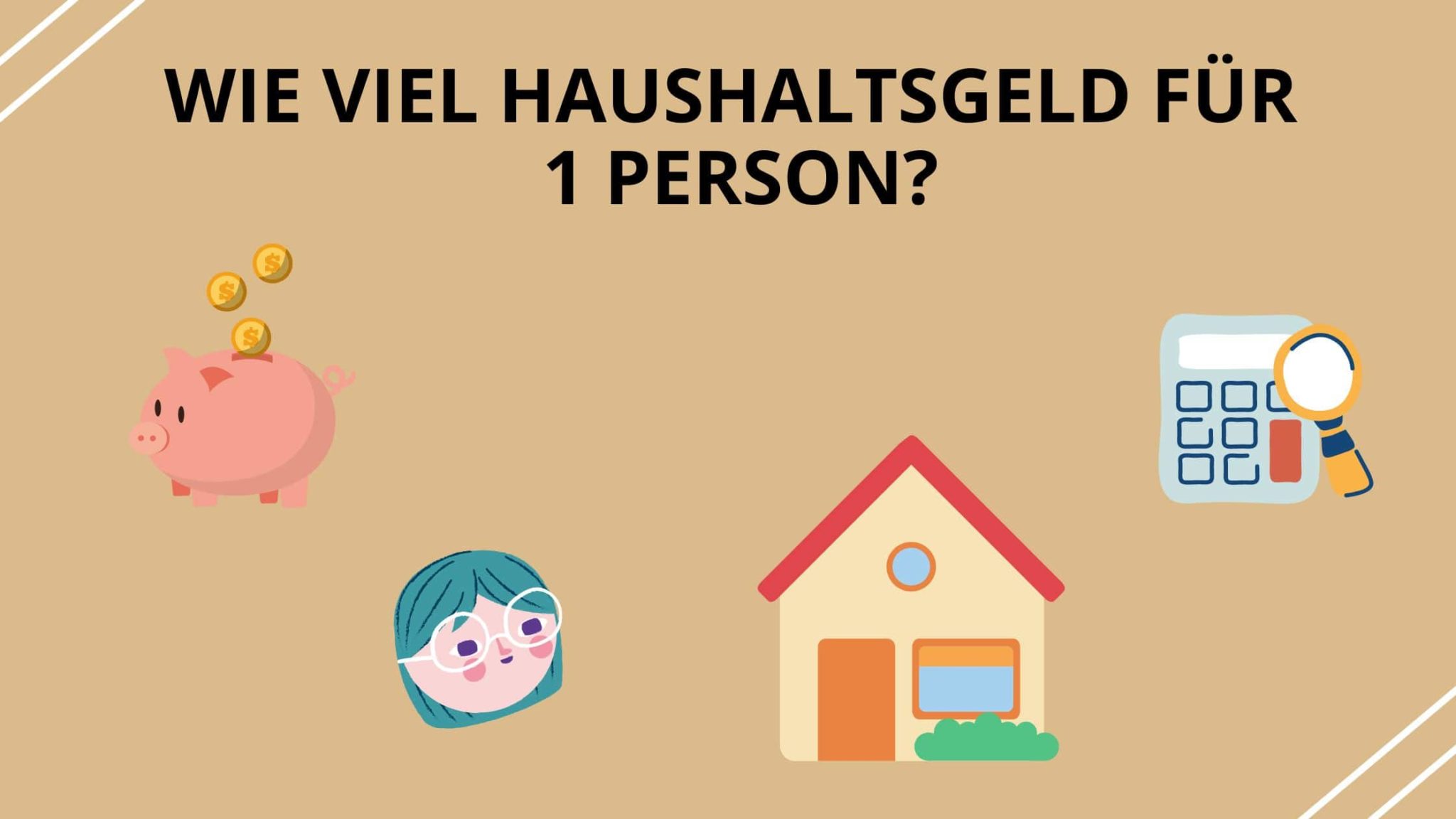 Wie viel Haushaltsgeld braucht man für 1,2,3,4 Personen pro Monat?