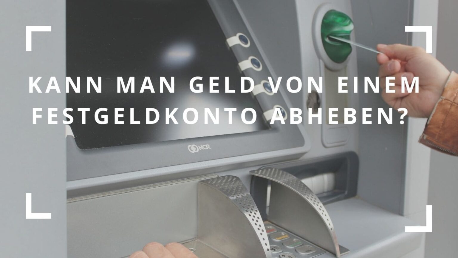 Kann Man Geld Abheben Wenn Man Im Minus Ist Kann man Geld von einem Festgeldkonto abheben? Das solltest Du wissen